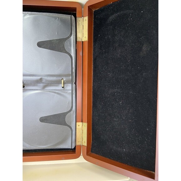 Atlantic Wooden Box 40 CD Carrying Case Marilyn Monroe Magnetic Closure Felt - Picture 3 of 6
